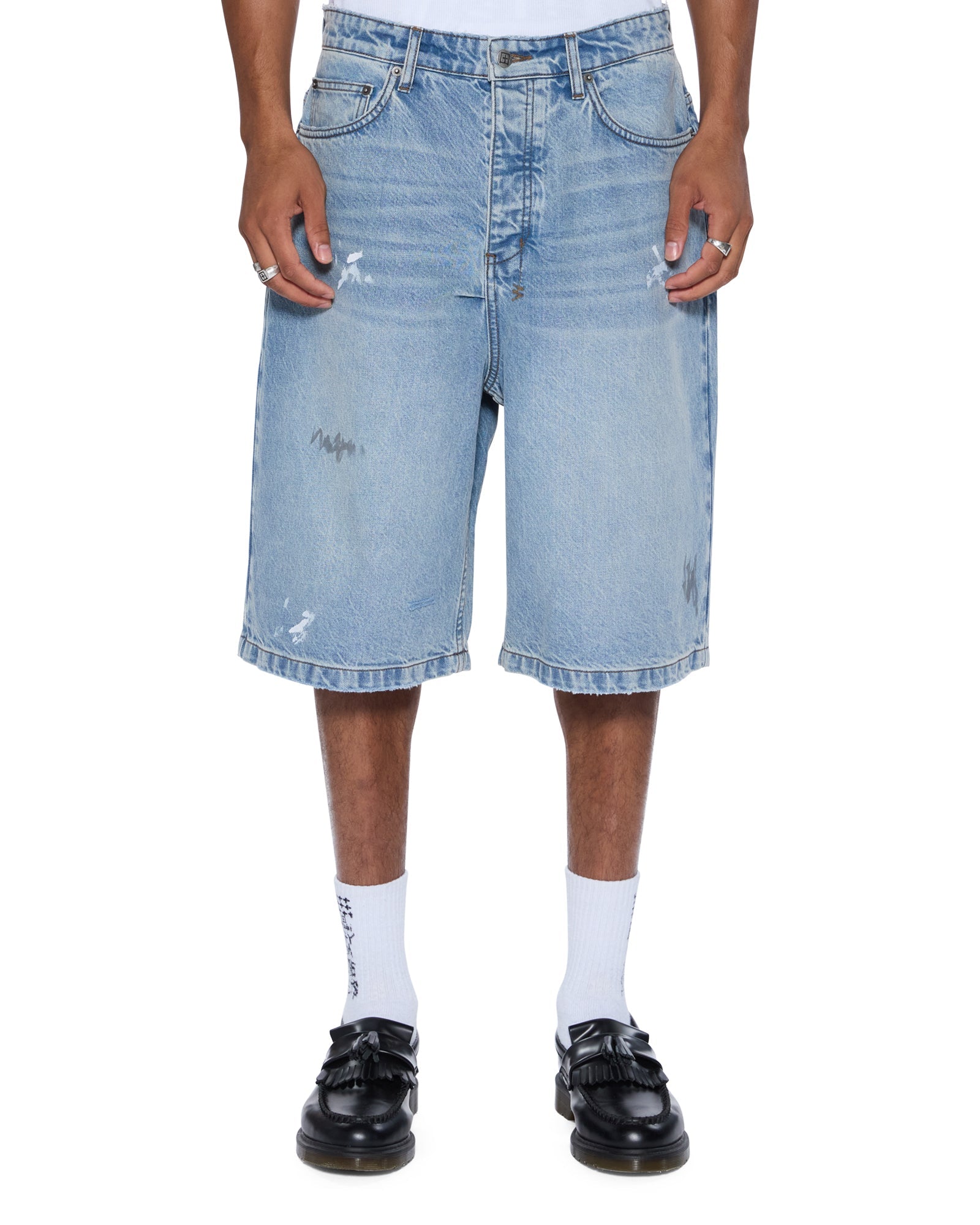 MENS MAXX SHORT PAINTER BLUE RELAXED WALKSHORTS