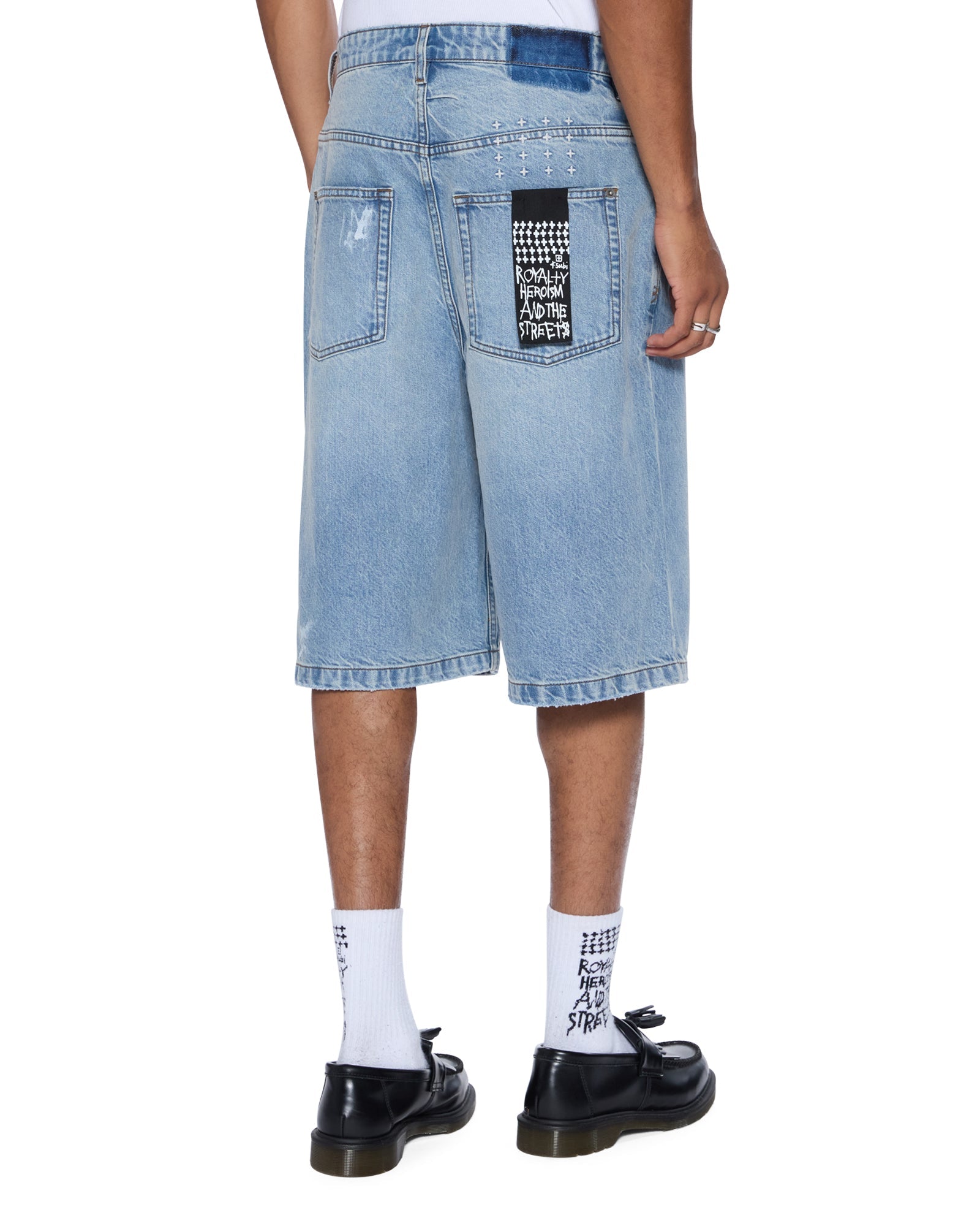 MENS  MAXX SHORT PAINTER BLUE RELAXED WALKSHORTS