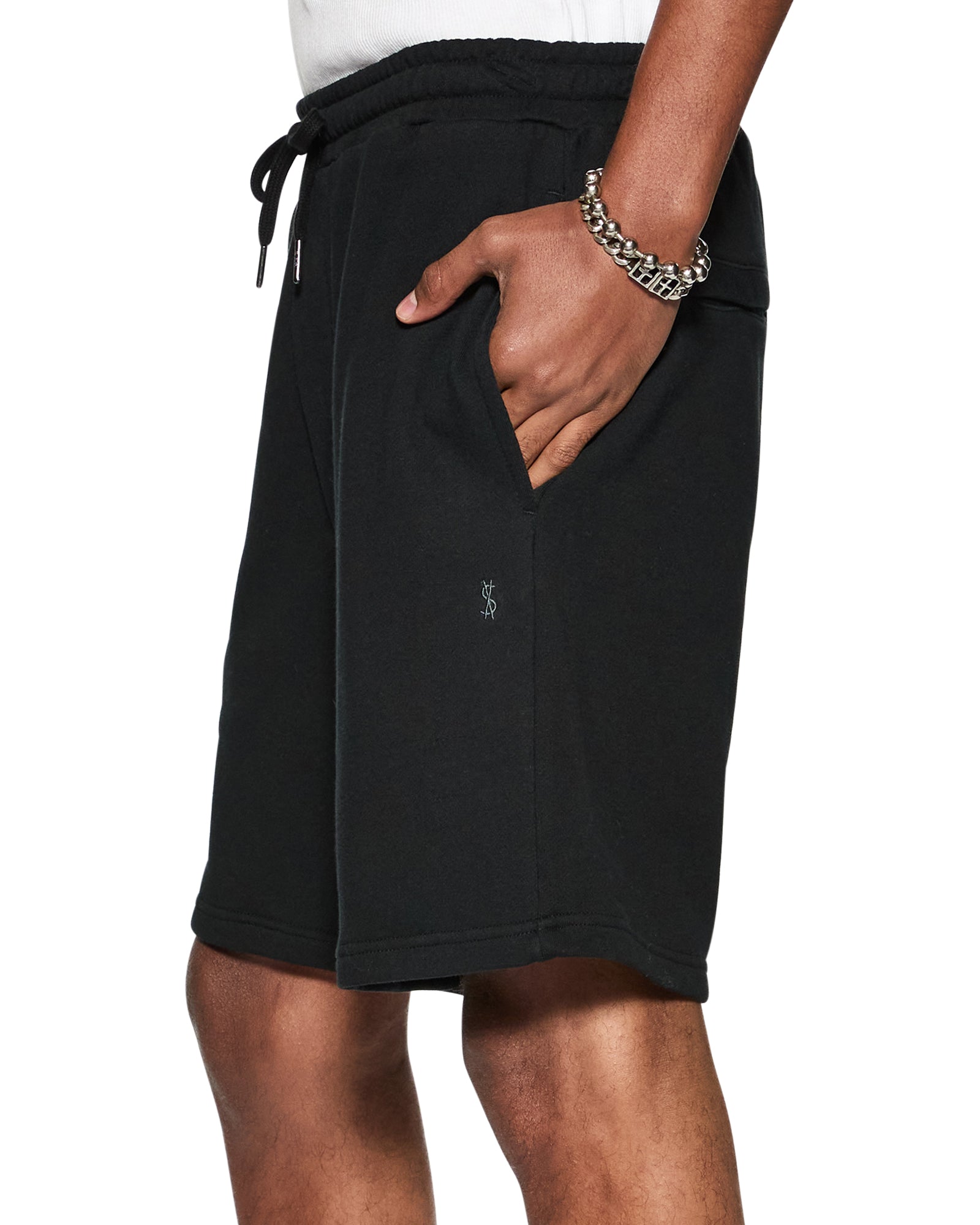 MENS  4 X 4 TRAK SHORT JET BLACK SLIM WALKSHORTS