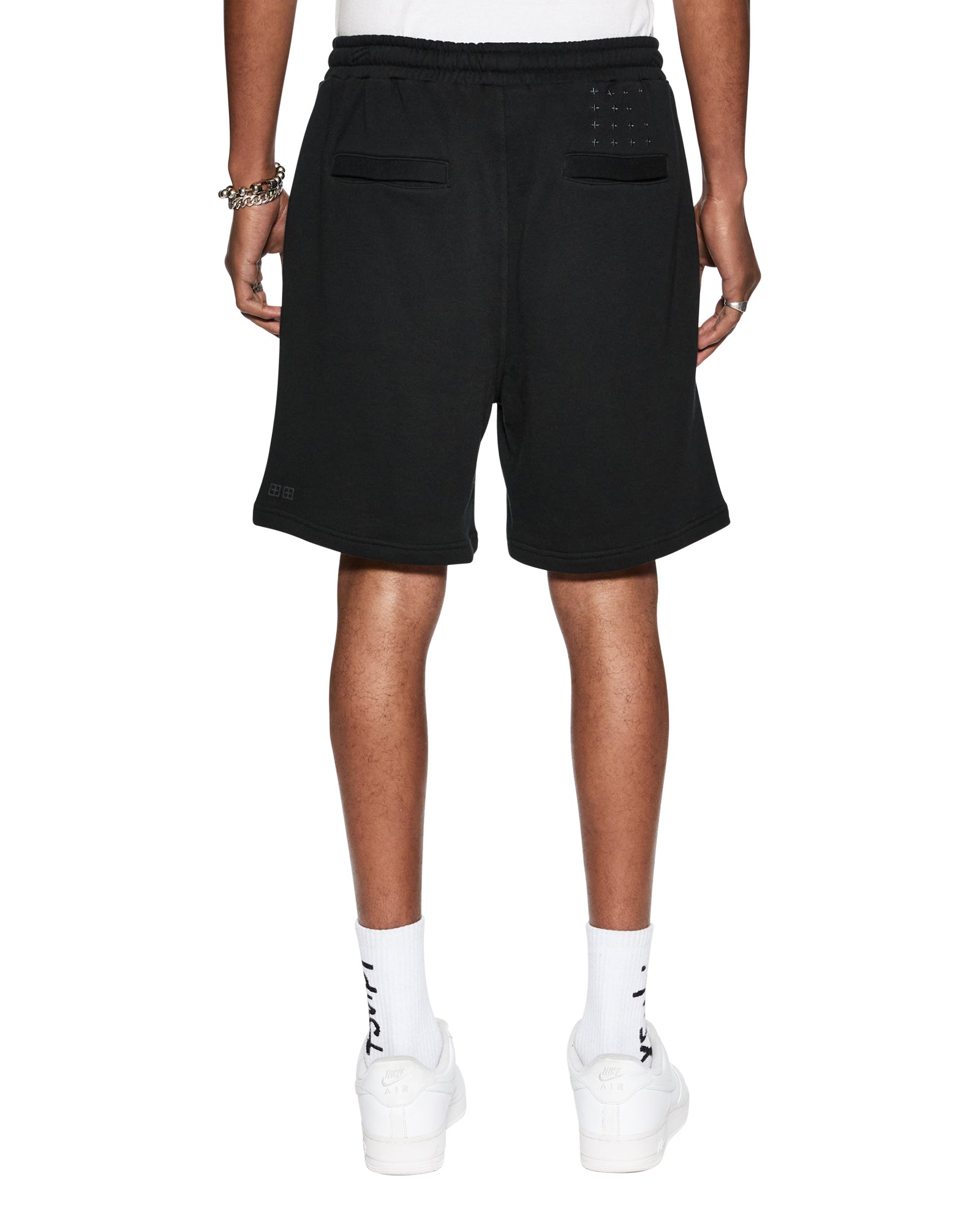 MENS  4 X 4 TRAK SHORT JET BLACK SLIM WALKSHORTS