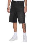 Mens Maxx Short Artist Black Relaxed Walkshorts - Black