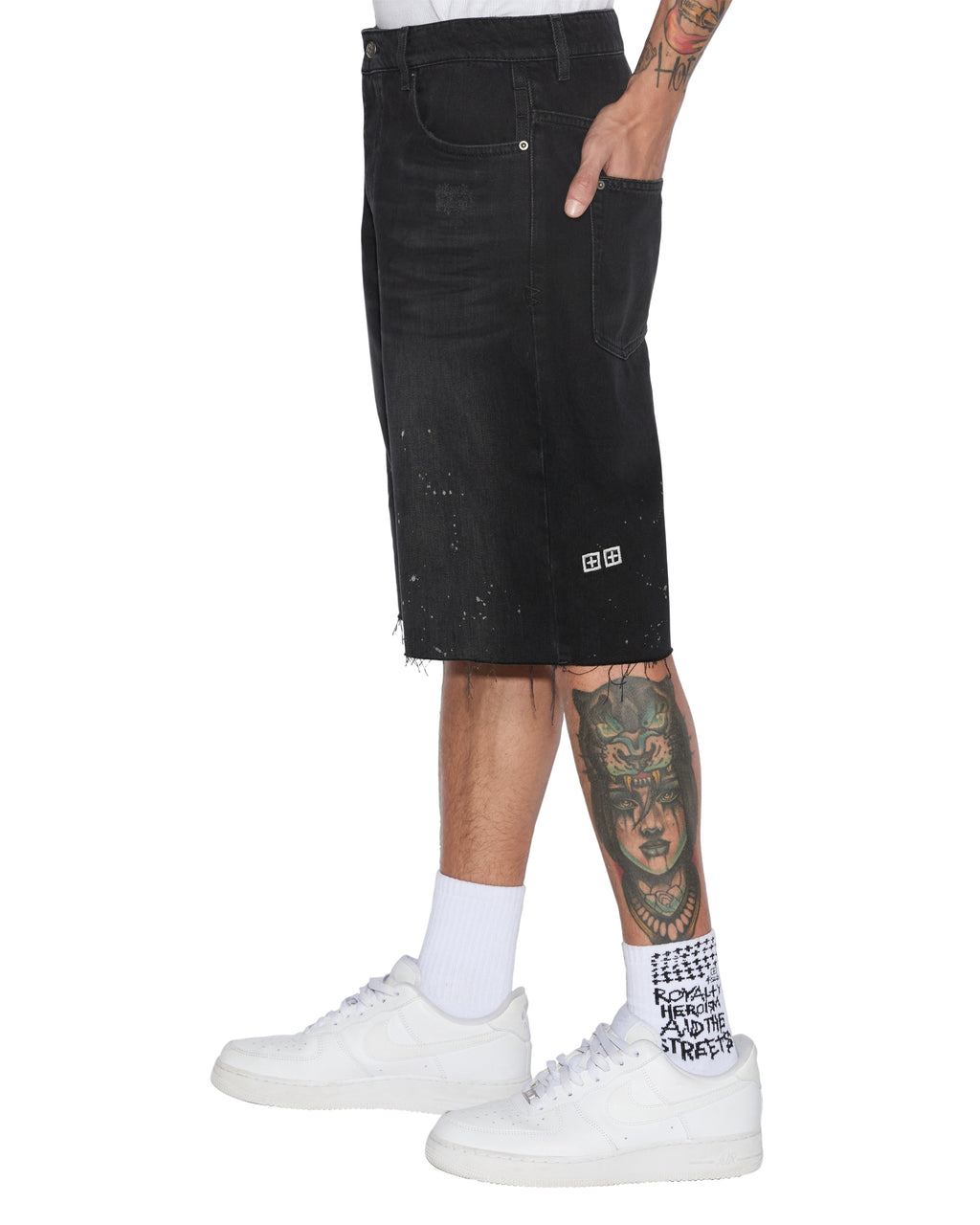 Mens Maxx Short Artist Black Relaxed Walkshorts - Black