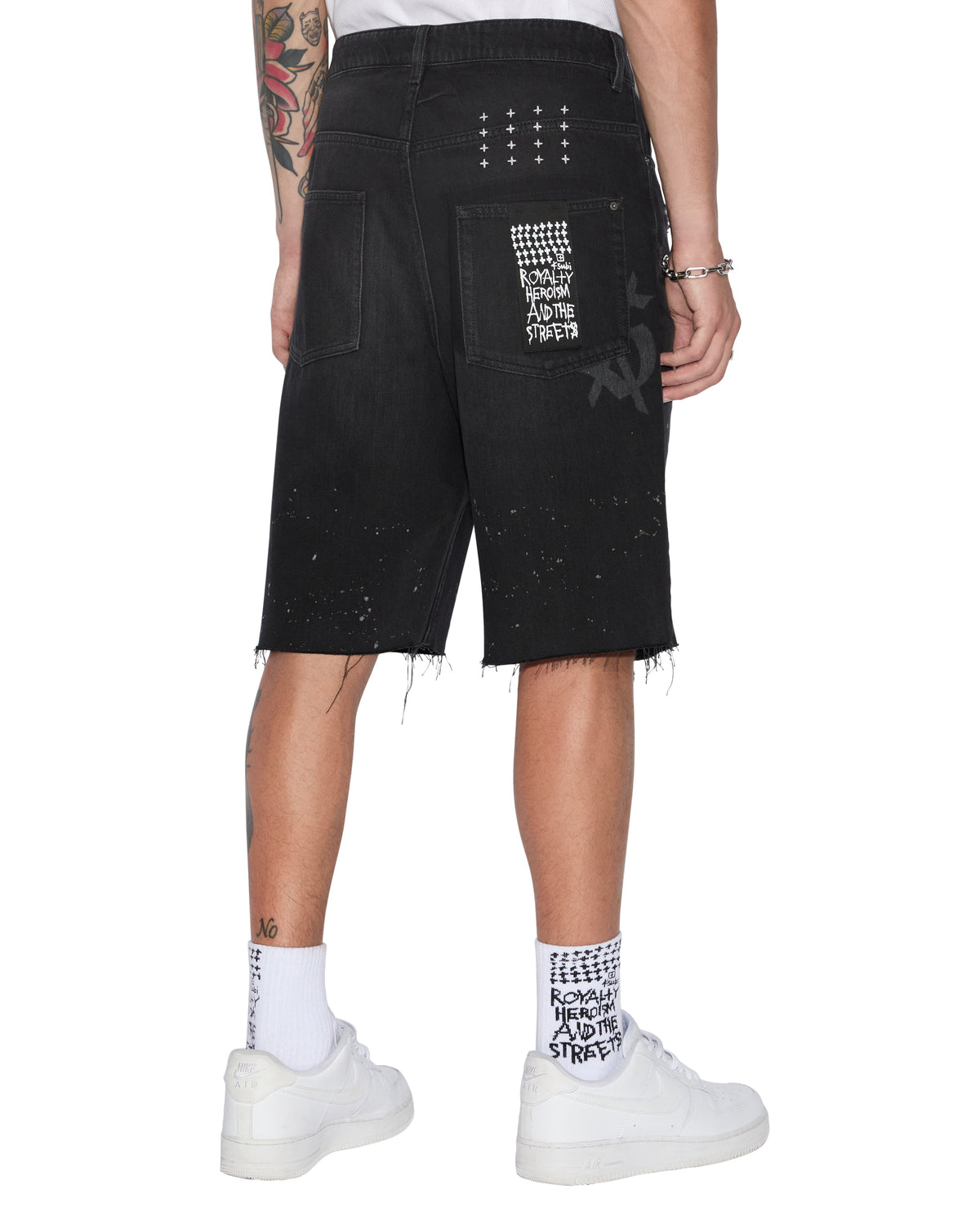Mens Maxx Short Artist Black Relaxed Walkshorts - Black