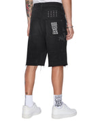 Mens Maxx Short Artist Black Relaxed Walkshorts - Black