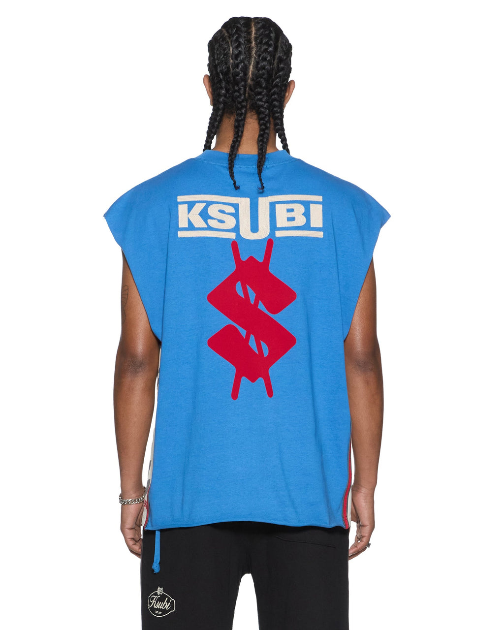 MENS ZOOM EKCESS CUT OFF BOLT BLUE TEES