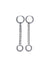  SILVER CHAINLINK HUGGIES JEWELLERY