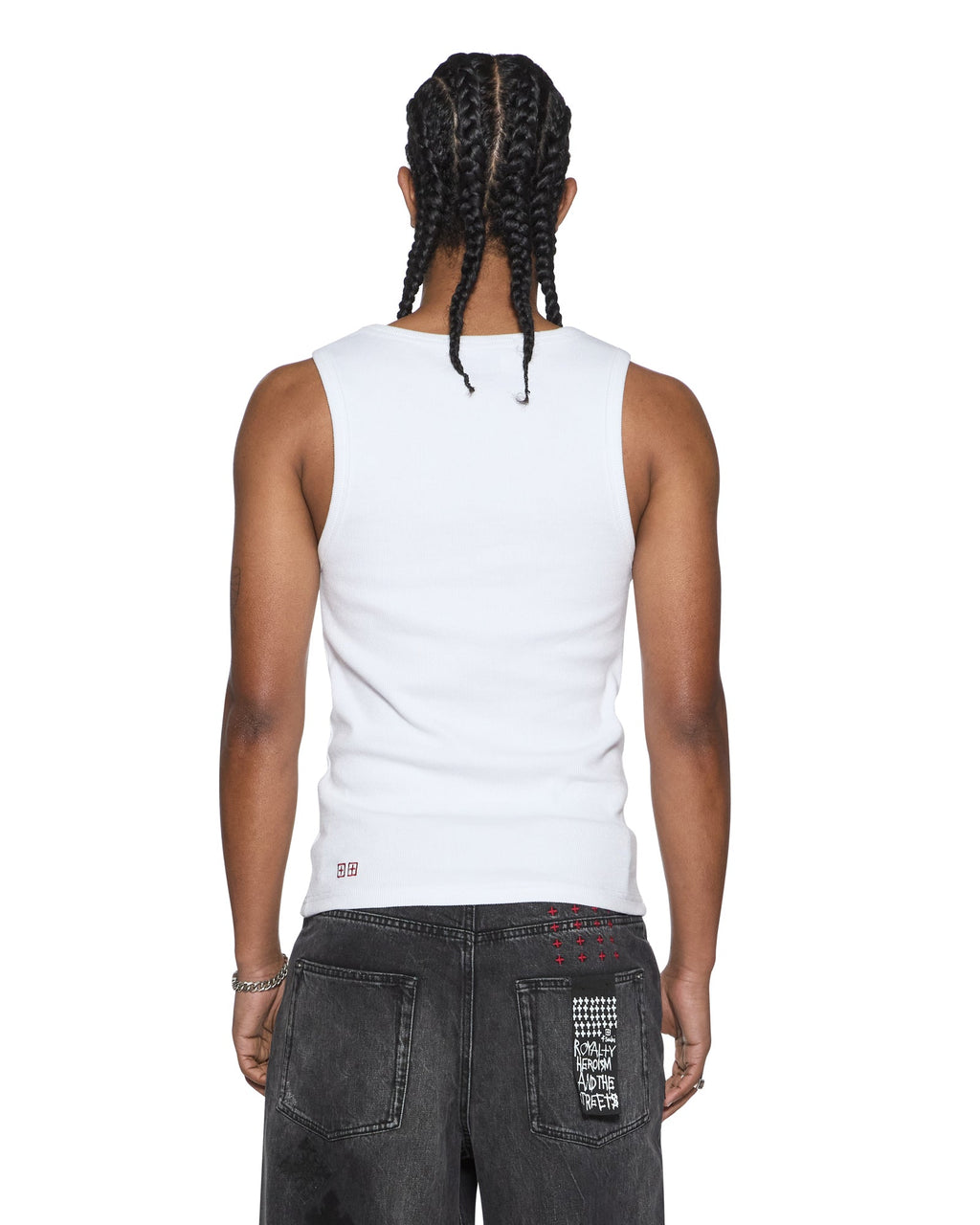 MENS PAISE DEBUT SINGLET TRU WHITE TEES
