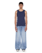 MENS DEBUT SINGLET NAVY TEES