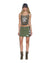 WOMENS  ORIGIN TRAKSKIRT SPLICED CAMO HASH SLIM SKIRTS