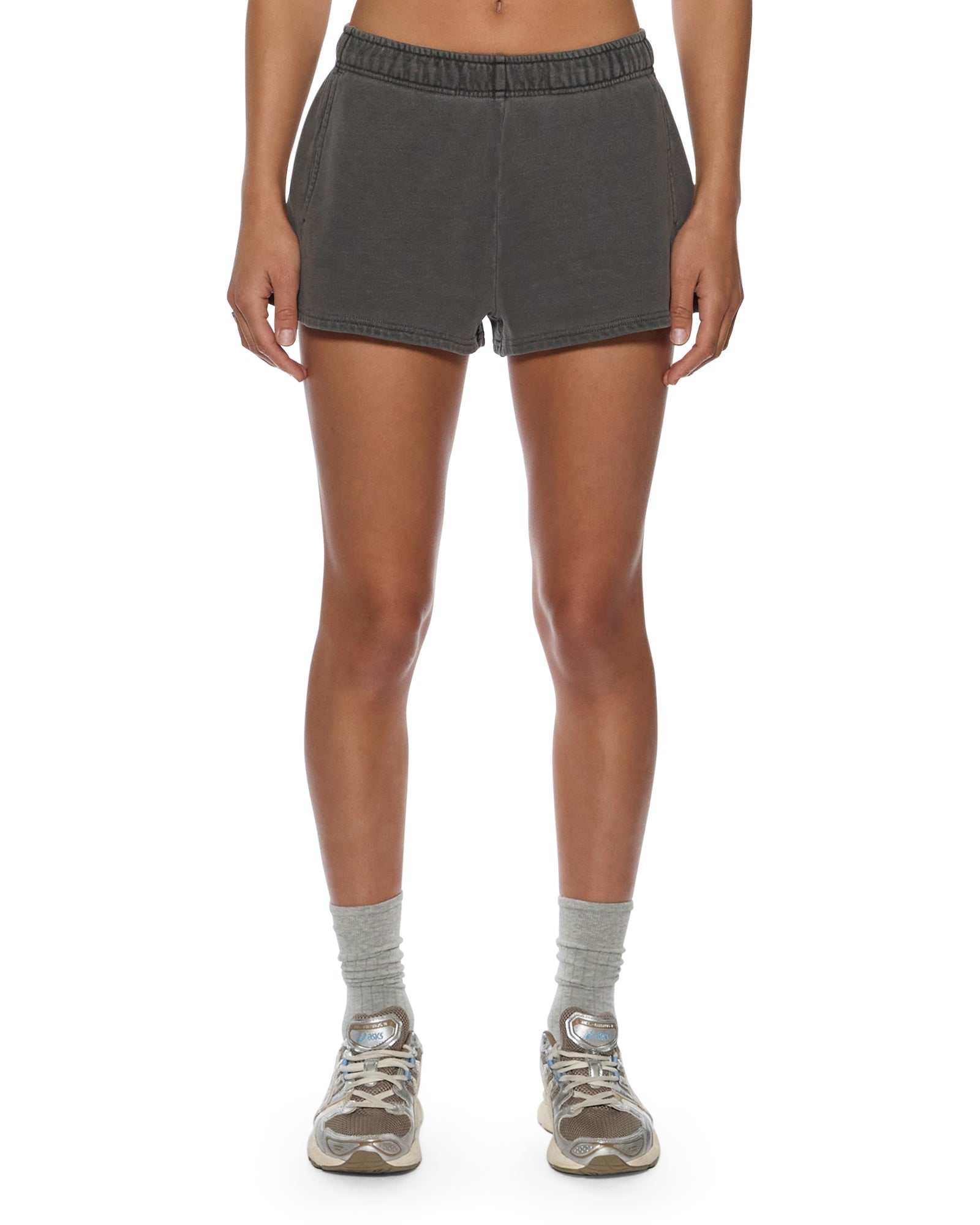 WOMENS  SOTT BOOTY TRAKSHORT CHARCOAL RELAXED WALKSHORTS