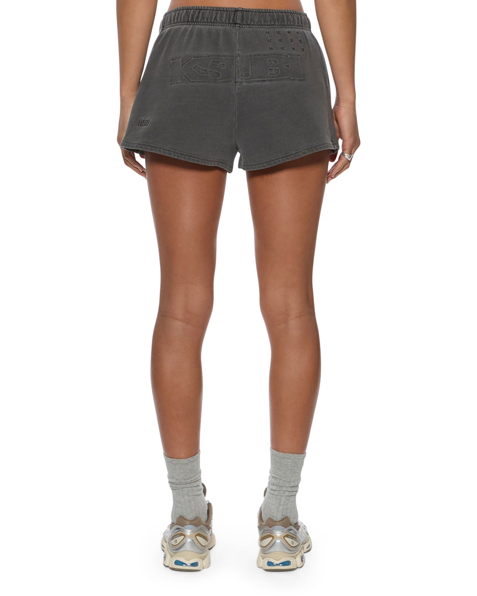 WOMENS  SOTT BOOTY TRAKSHORT CHARCOAL RELAXED WALKSHORTS