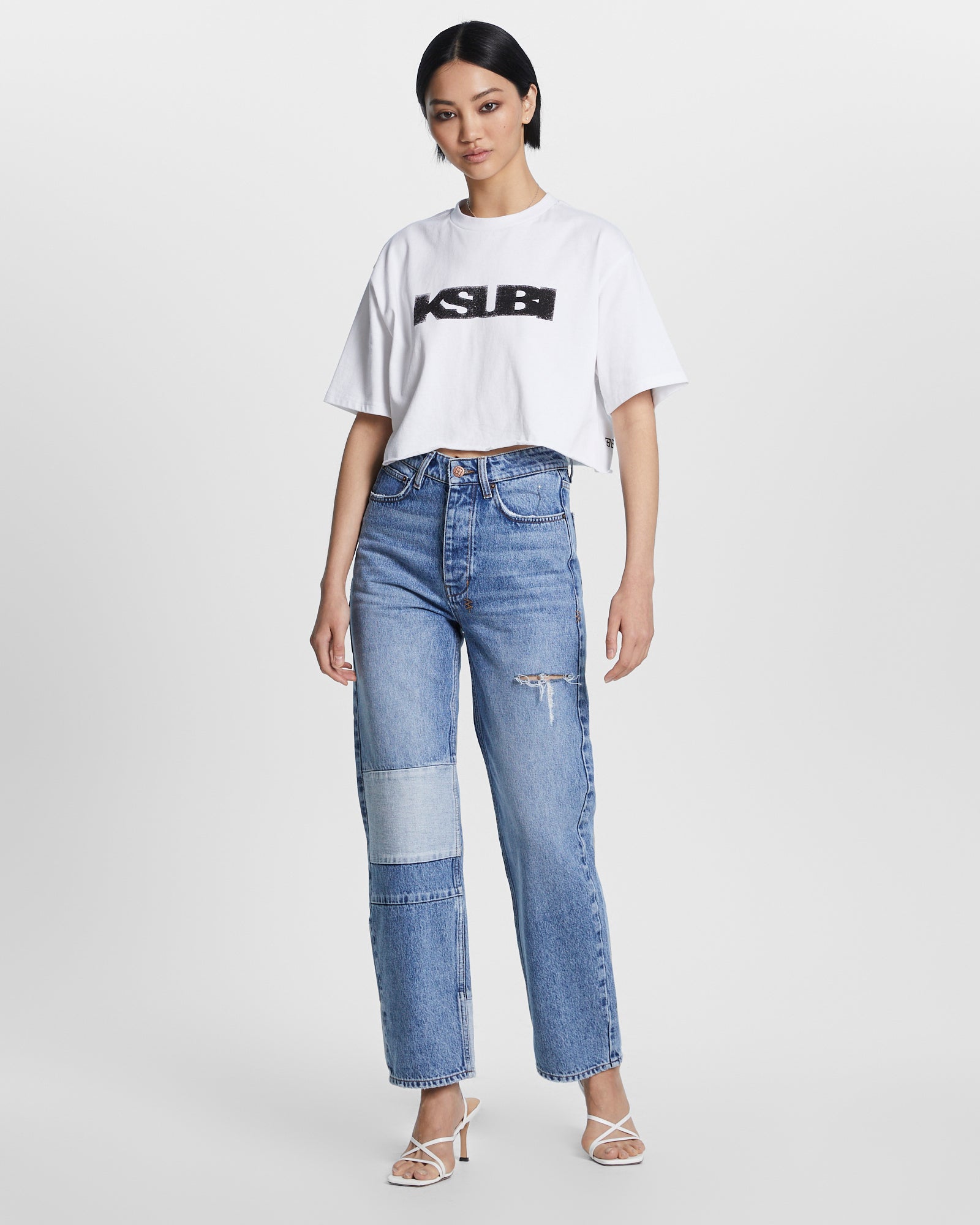 WOMENS  BROOKLYN JEAN LIFETIME REVERSED STRAIGHT DENIM JEANS