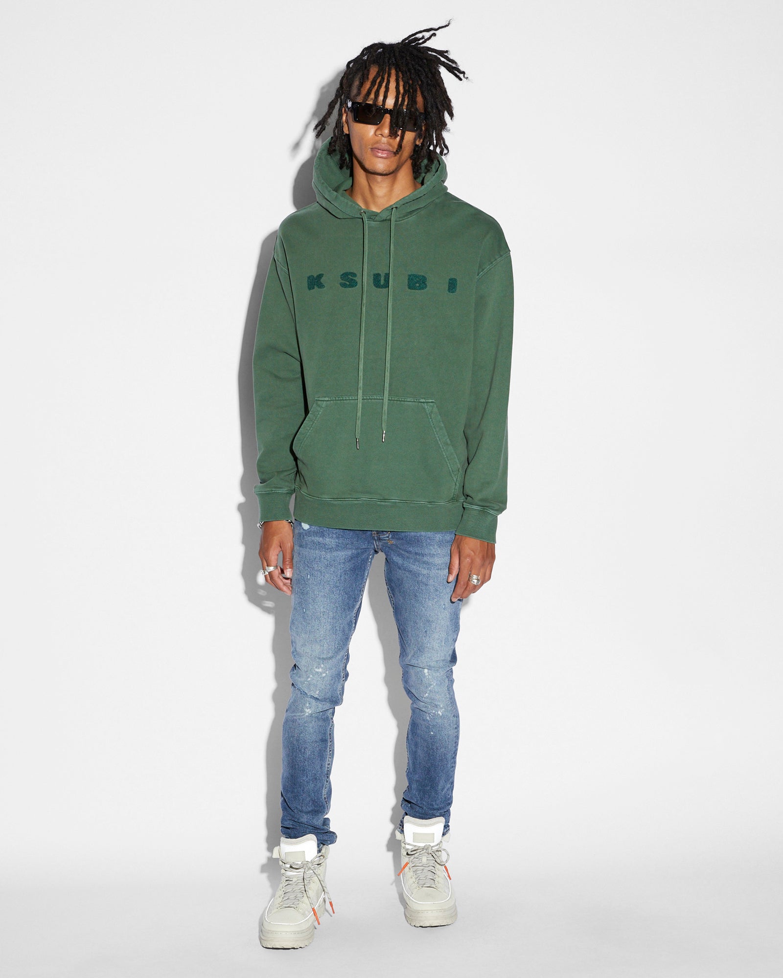 MENS  VAN WINKLE KULTURE TRASHED SKINNY DENIM JEANS