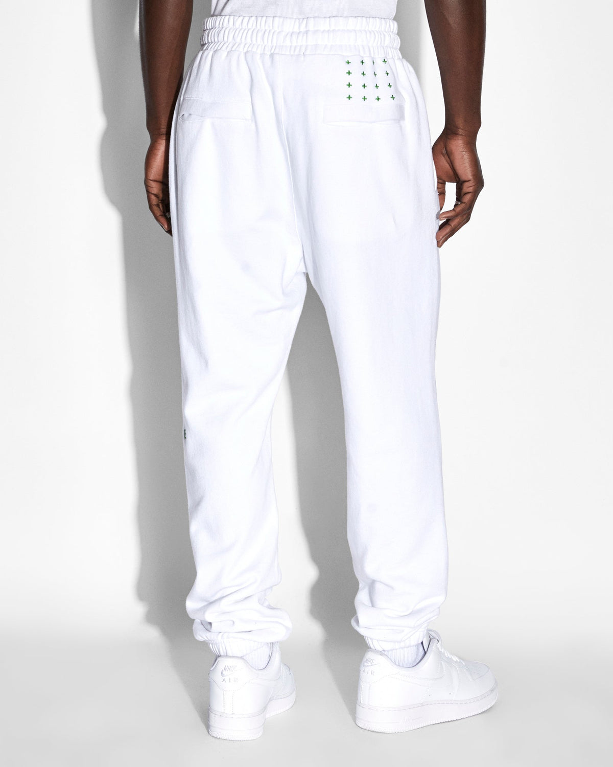 Mens Retro Lofi Trax Tru White Relaxed Pants - White