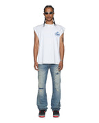 MENS KLASSE EKCESS CUT OFF TANK TRU WHITE TEES