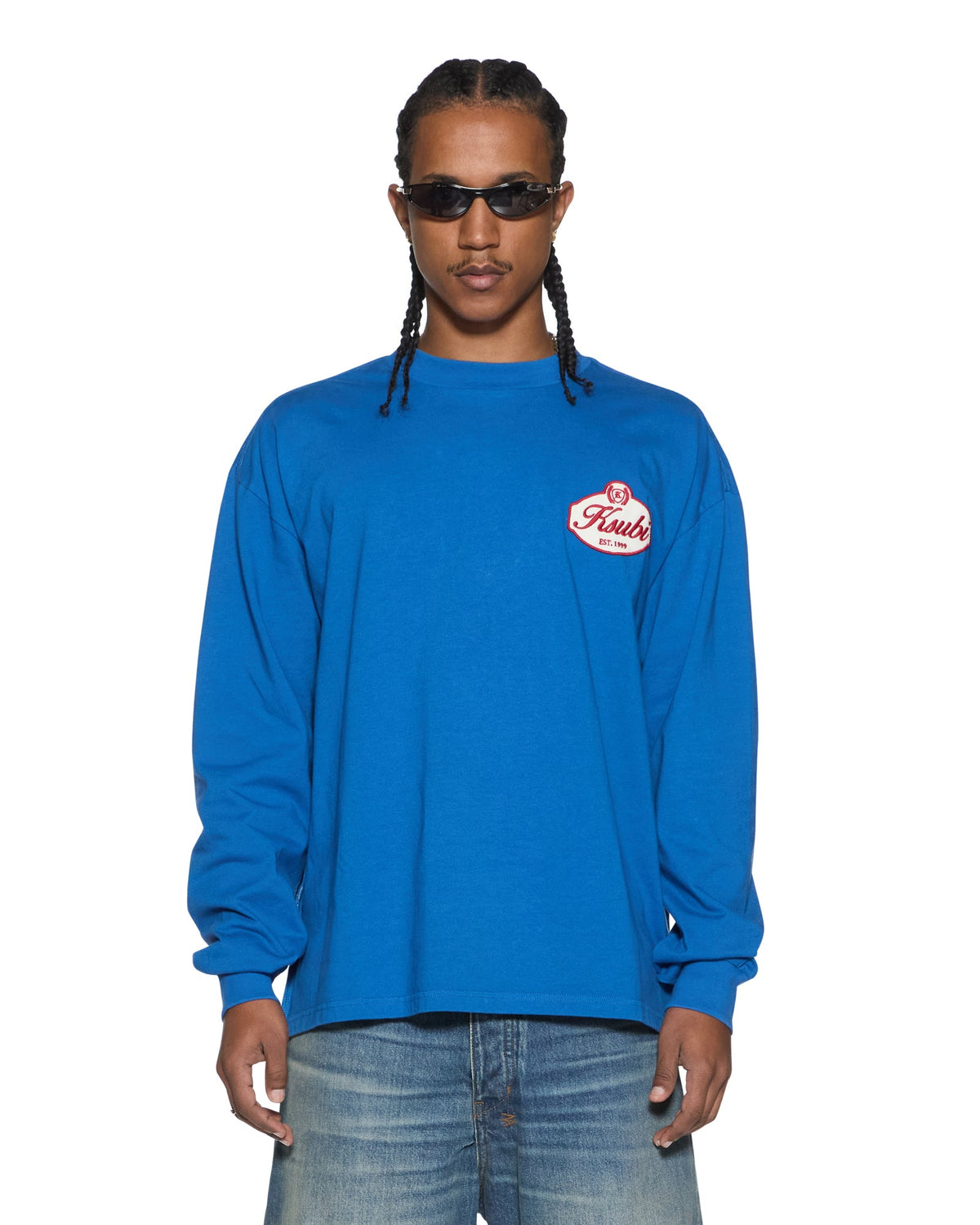 MENS KLASSE EKCESS LS TEE BOLT BLUE TEES