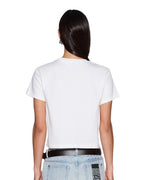 Womens Ksubi Ranch Shrunken Ss Tee Vintage White Fitted Tees - Beige