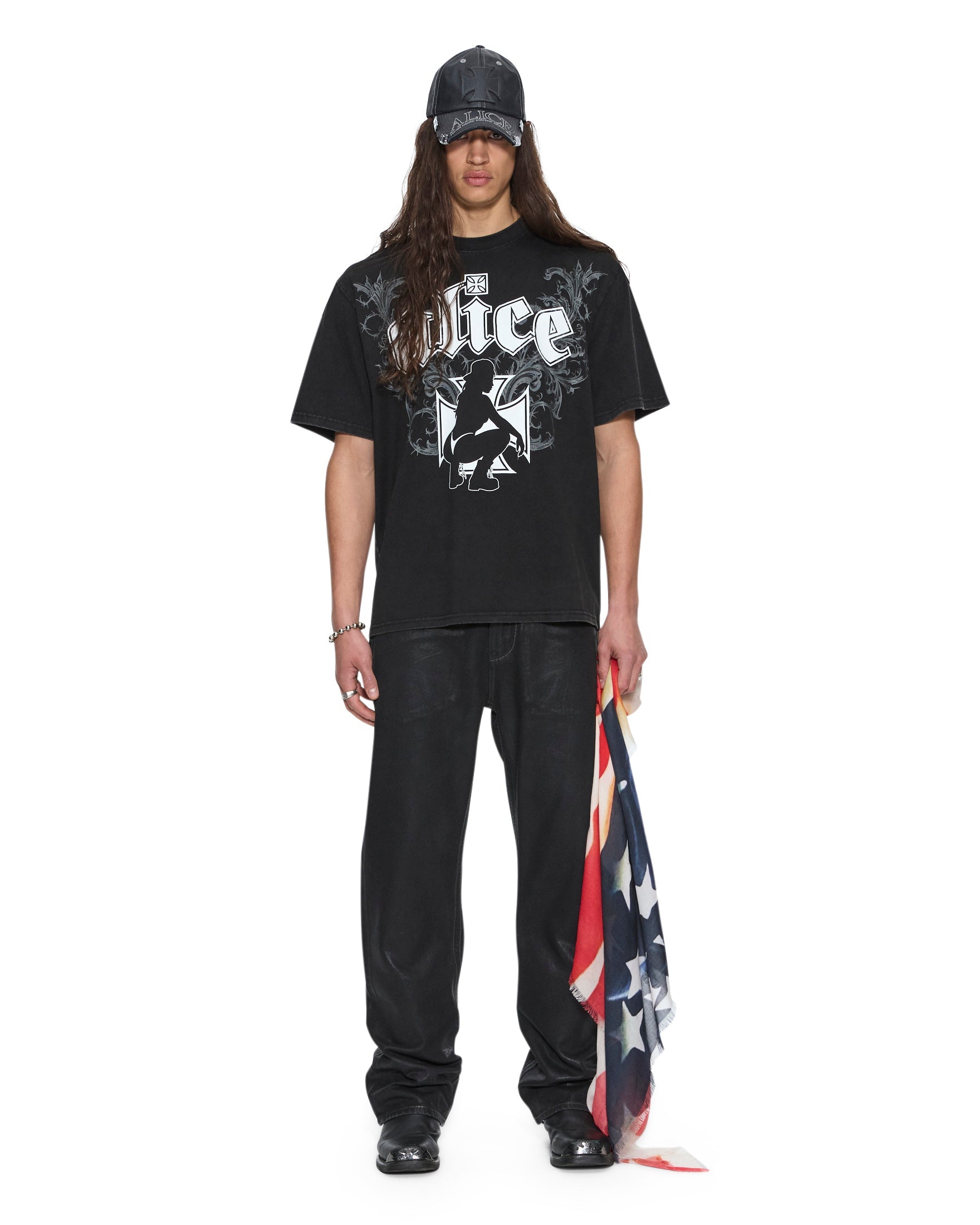 MENS  KSUBI X ALICE HOLLYWOOD GRAPHIC TEE BLACK REGULAR JACKETS