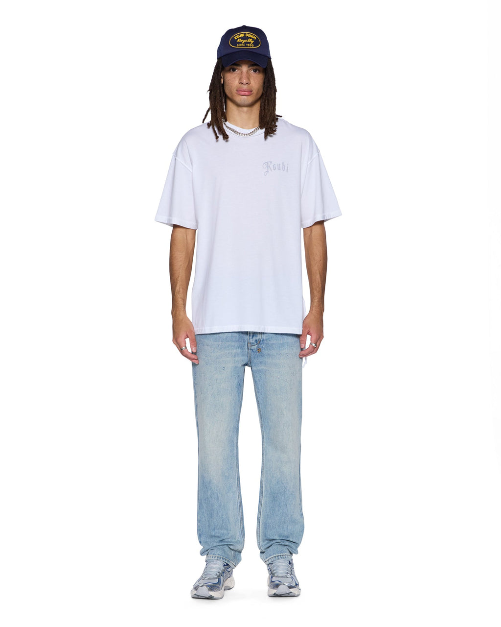 MENS TRUCKSTOP EKCESS SS TEE SLUB WHITE TEES