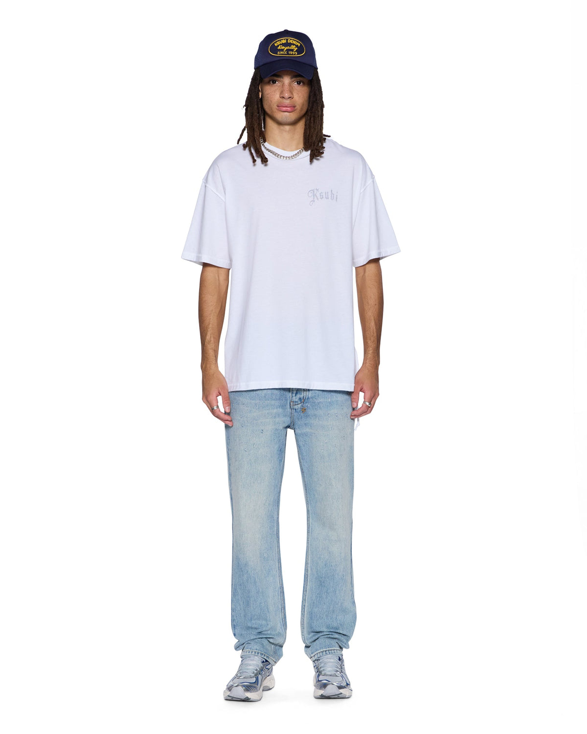 MENS TRUCKSTOP EKCESS SS TEE SLUB WHITE TEES