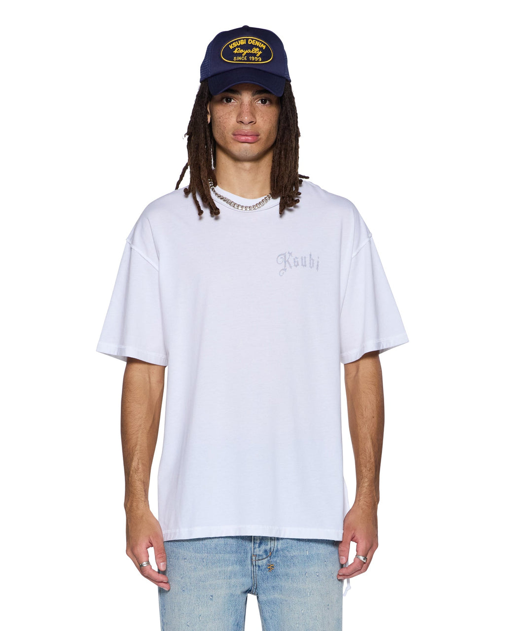 MENS TRUCKSTOP EKCESS SS TEE SLUB WHITE TEES