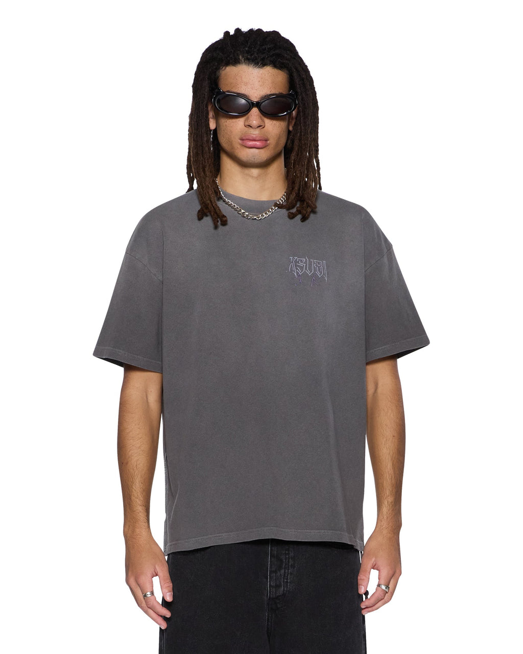 MENS UTOPIA ANGEL EKCESS  SS TEE CHARCOAL TEES