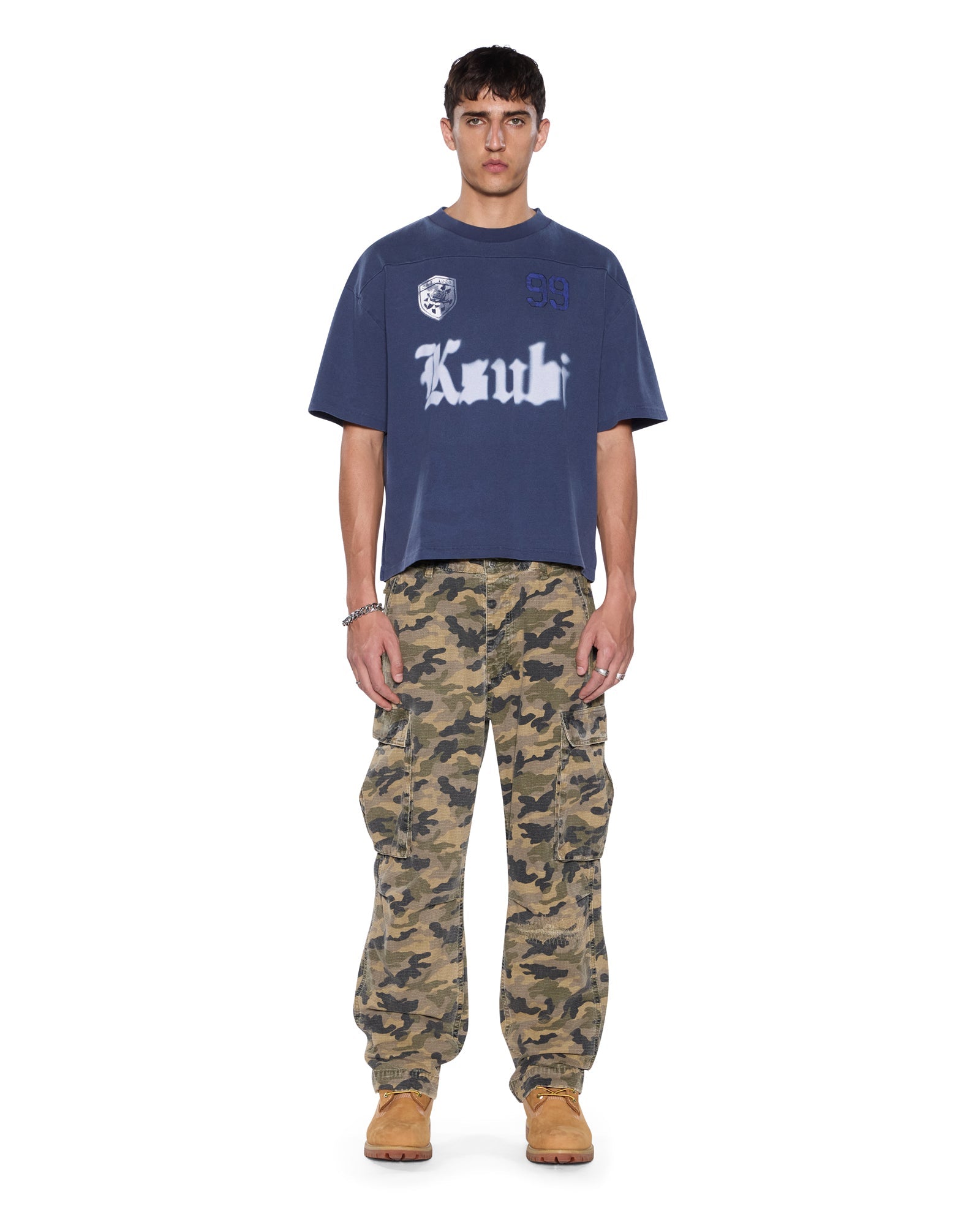 MENS  UTOPIA HALEN SS TEE NAVY BOXY TEES