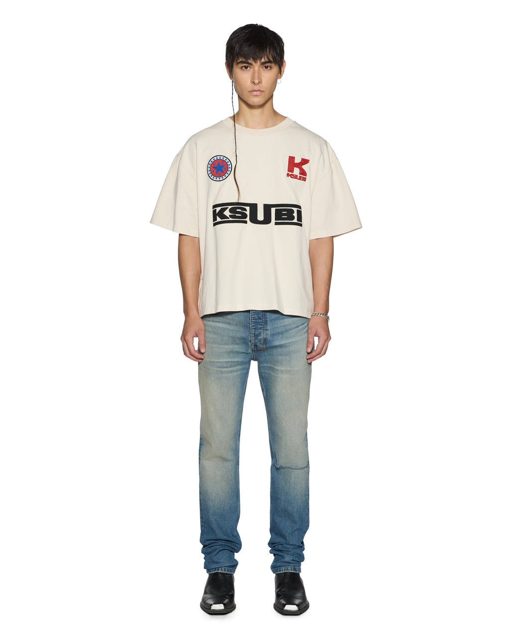 MENS ZOOM HALEN SS TEE ECRU TEES