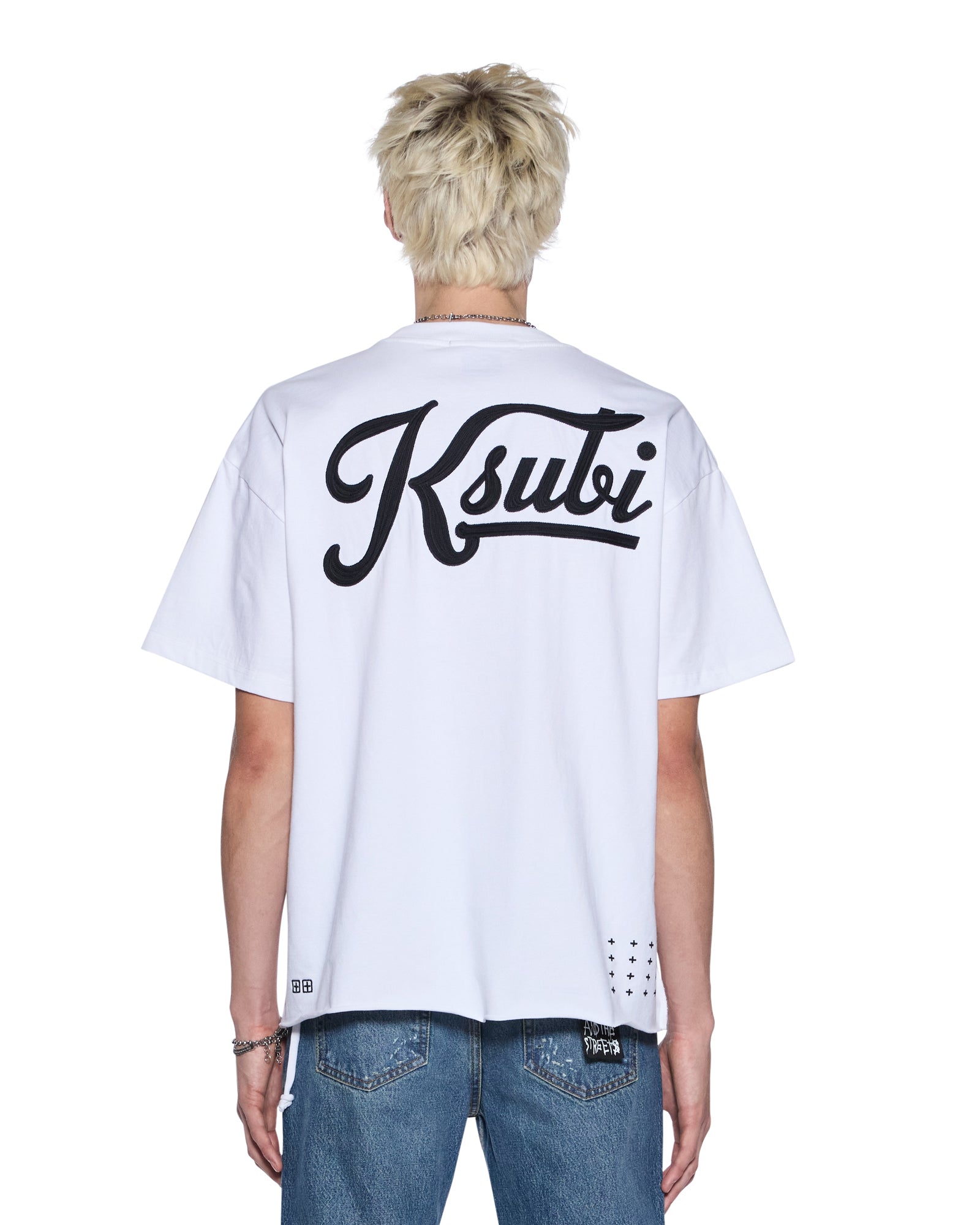MENS  OUTFIELD EKCESS SS TEE WHITE OVERSIZED TEES