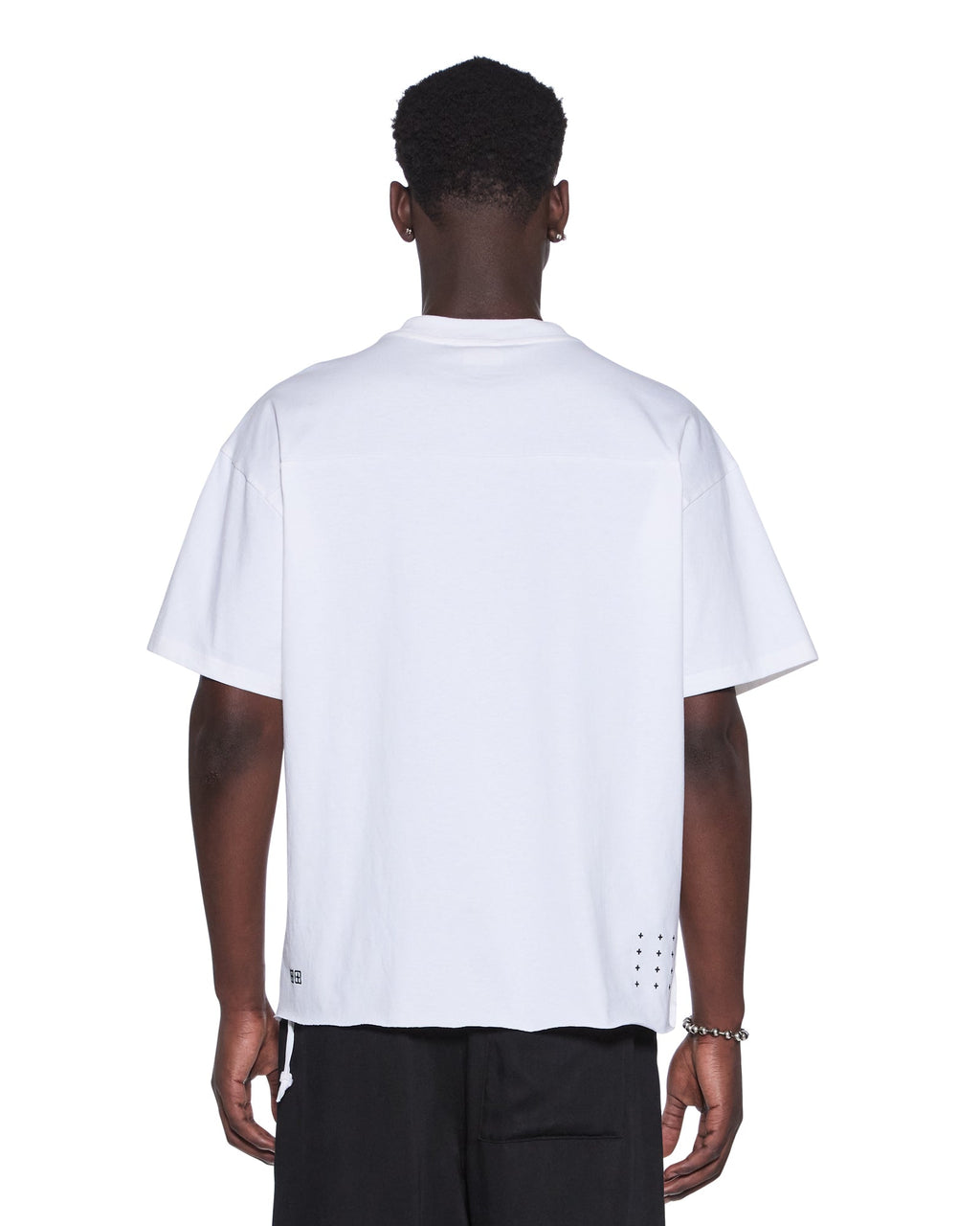 Mens Touchdown Ekcess Ss Tee Vintage White Oversized Tees - Beige