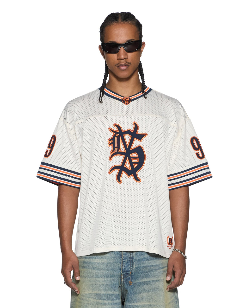 MENS BOLTER MESH SS DUKE JERSEY ECRU FASHION TOPS