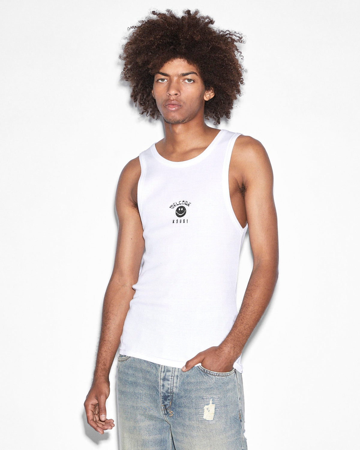 ZINE DEBUT SINGLET WHITE