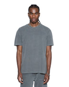 Mens 4x4 Luxe Biggie Ss Tee Charcoal Oversized Tees - Grey