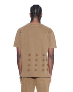 Mens 4x4 Luxe Biggie Ss Tee Espresso Oversized Tees - Brown