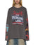 WOMENS  ALTAR LS BOYFRIEND TEE CHARCOAL OVERSIZED TEES