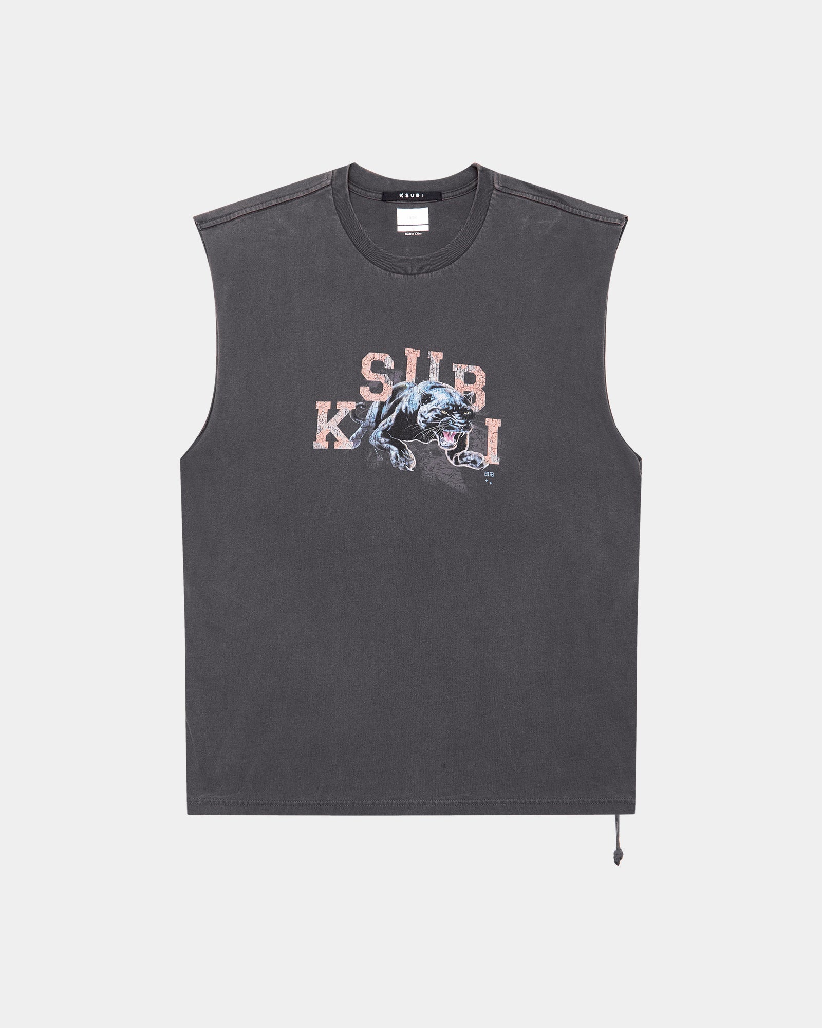MENS  APEX BIGGIE SLASH TEE FADED BLACK OVERSIZED TEES