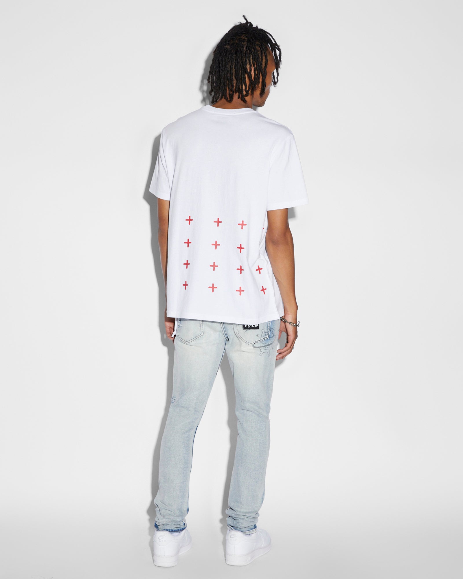 MENS  GLOBE CYCLE KASH SS TRU WHITE REGULAR TEES