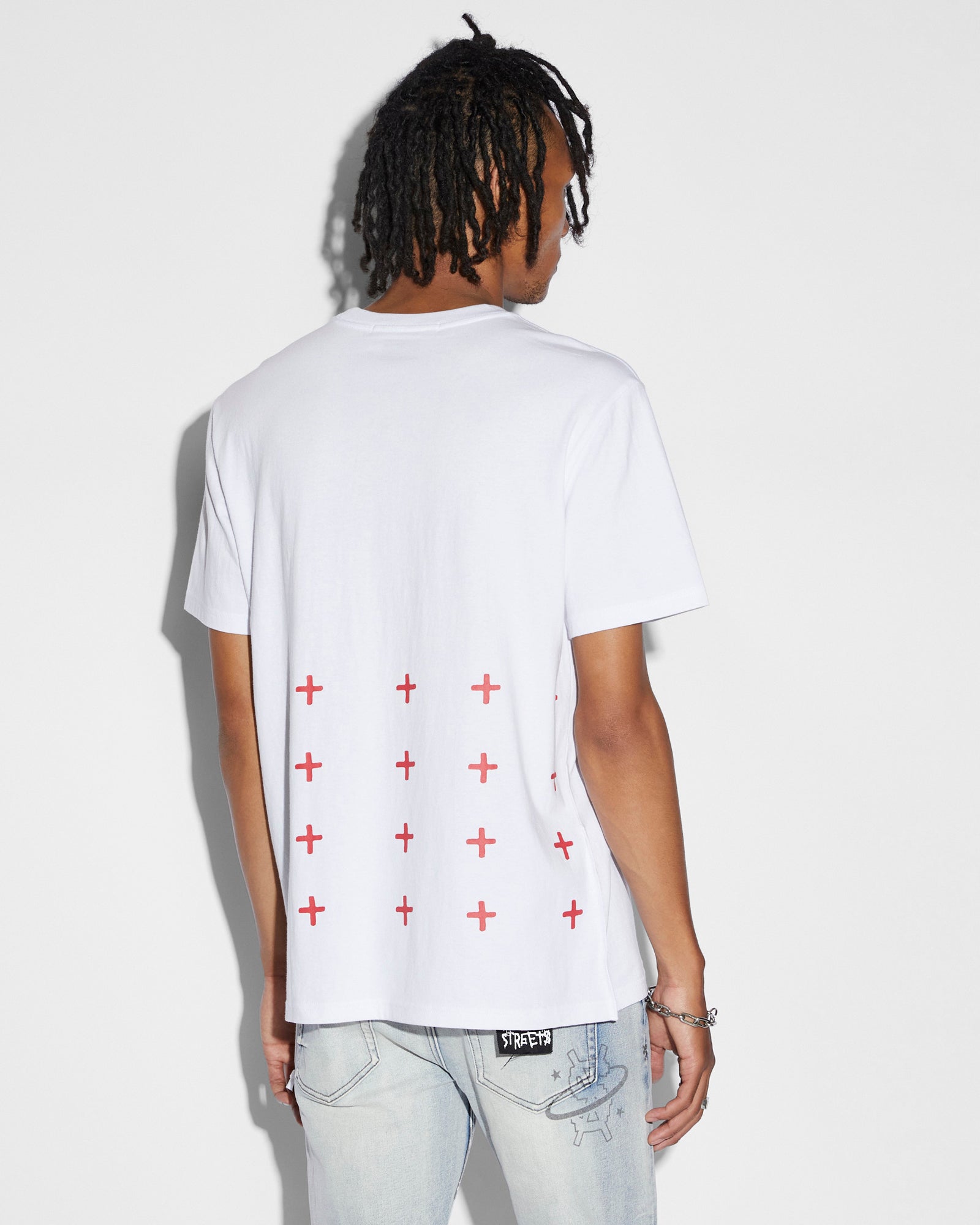 MENS  GLOBE CYCLE KASH SS TRU WHITE REGULAR TEES