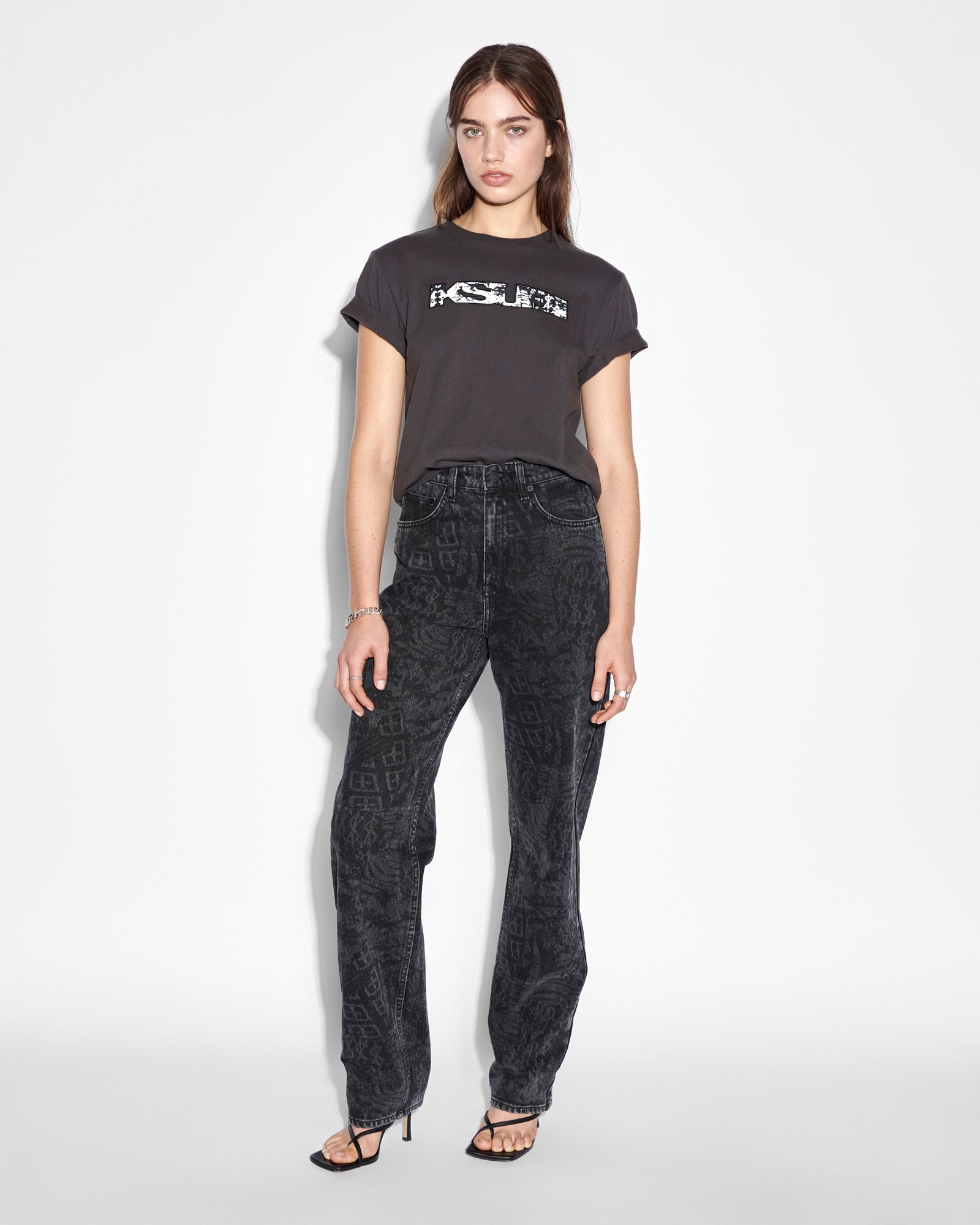 WOMENS  PLAYBACK GRAF STRAIGHT DENIM JEANS