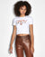 WOMENS  UNITY STAR BABY SS TEE WHITE FITTED TEES