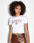 WOMENS  UNITY STAR BABY SS TEE WHITE FITTED TEES
