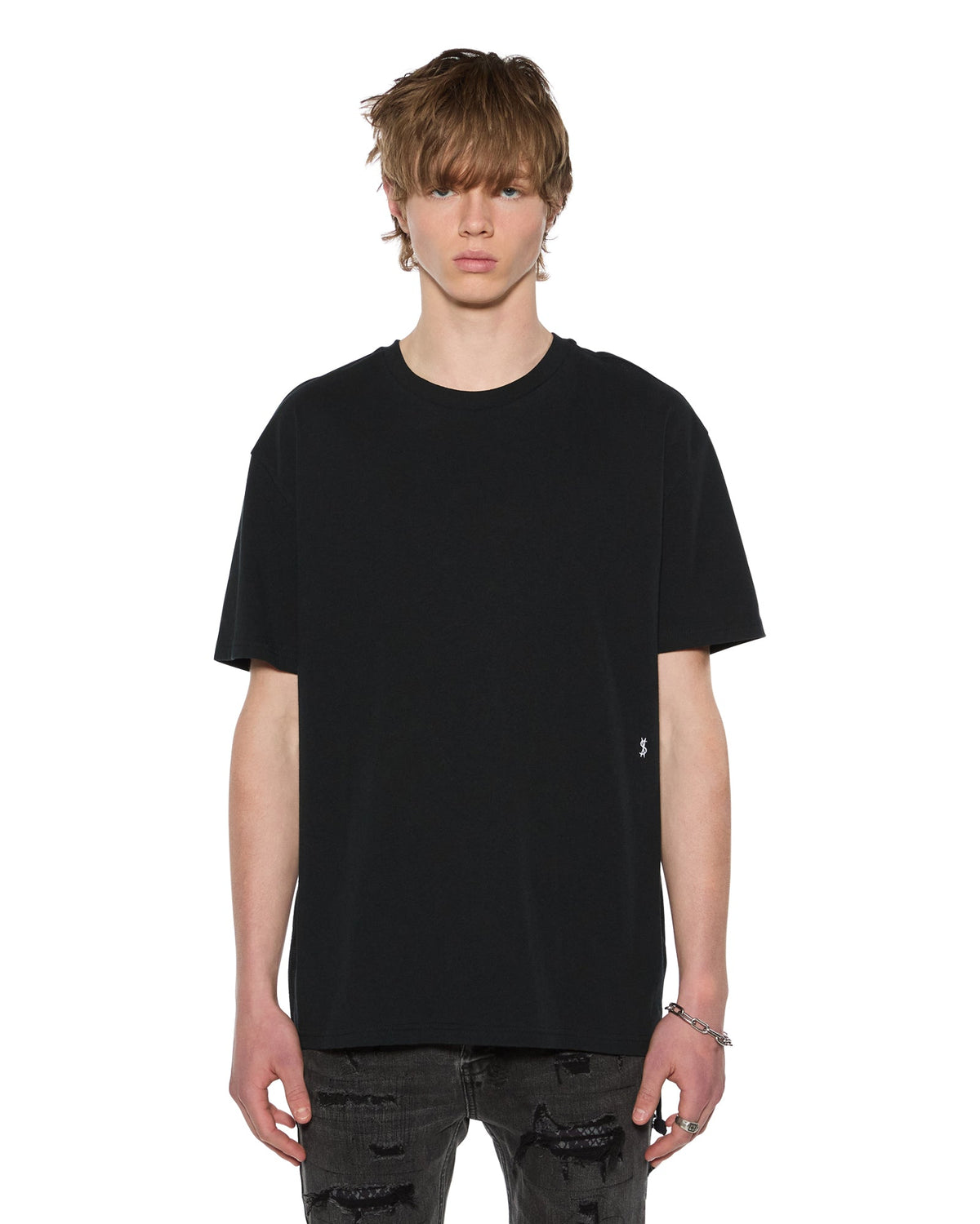 MENS 4 X 4 BIGGIE SS TEE JET BLACK TEES