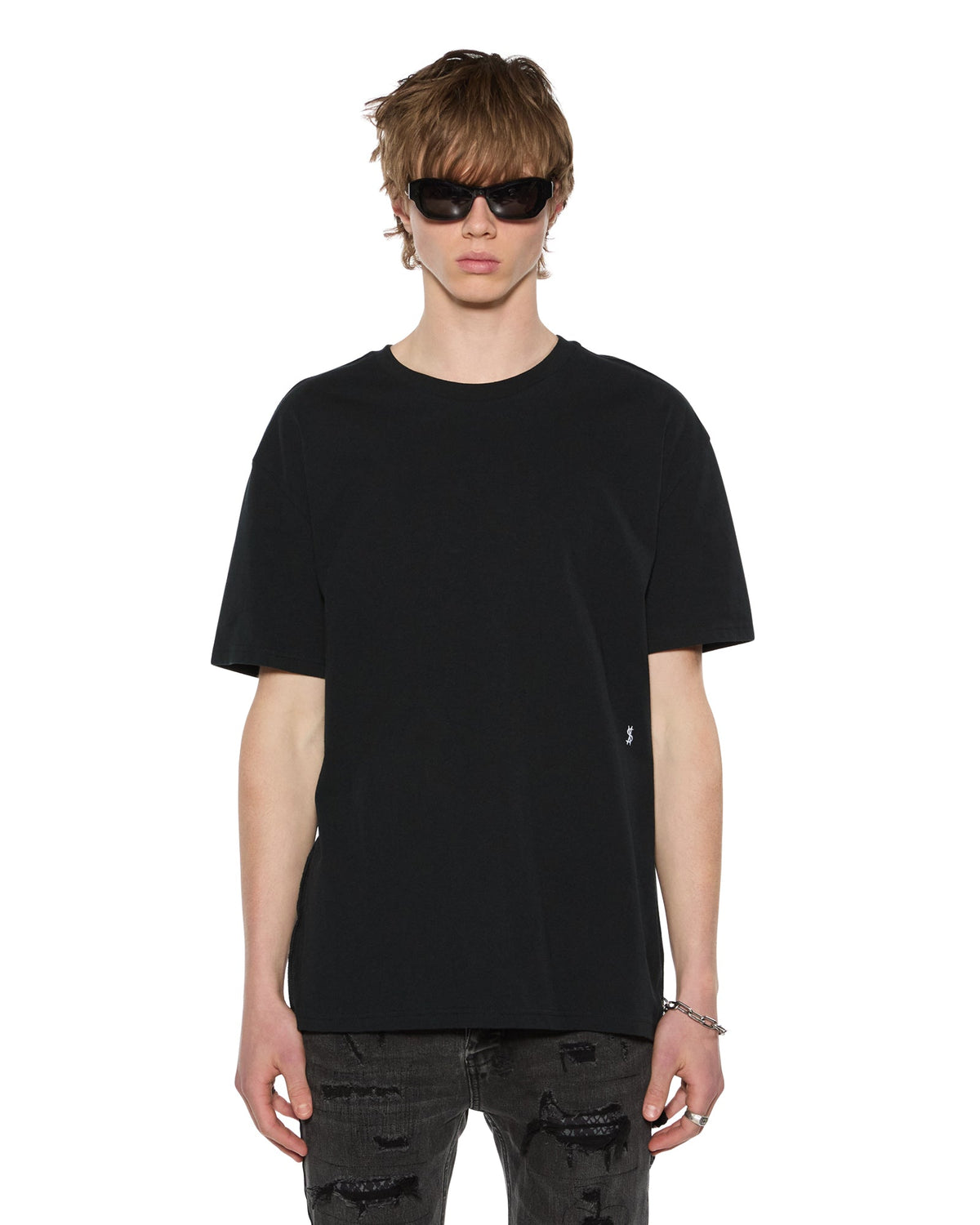 MENS 4 X 4 BIGGIE SS TEE JET BLACK TEES