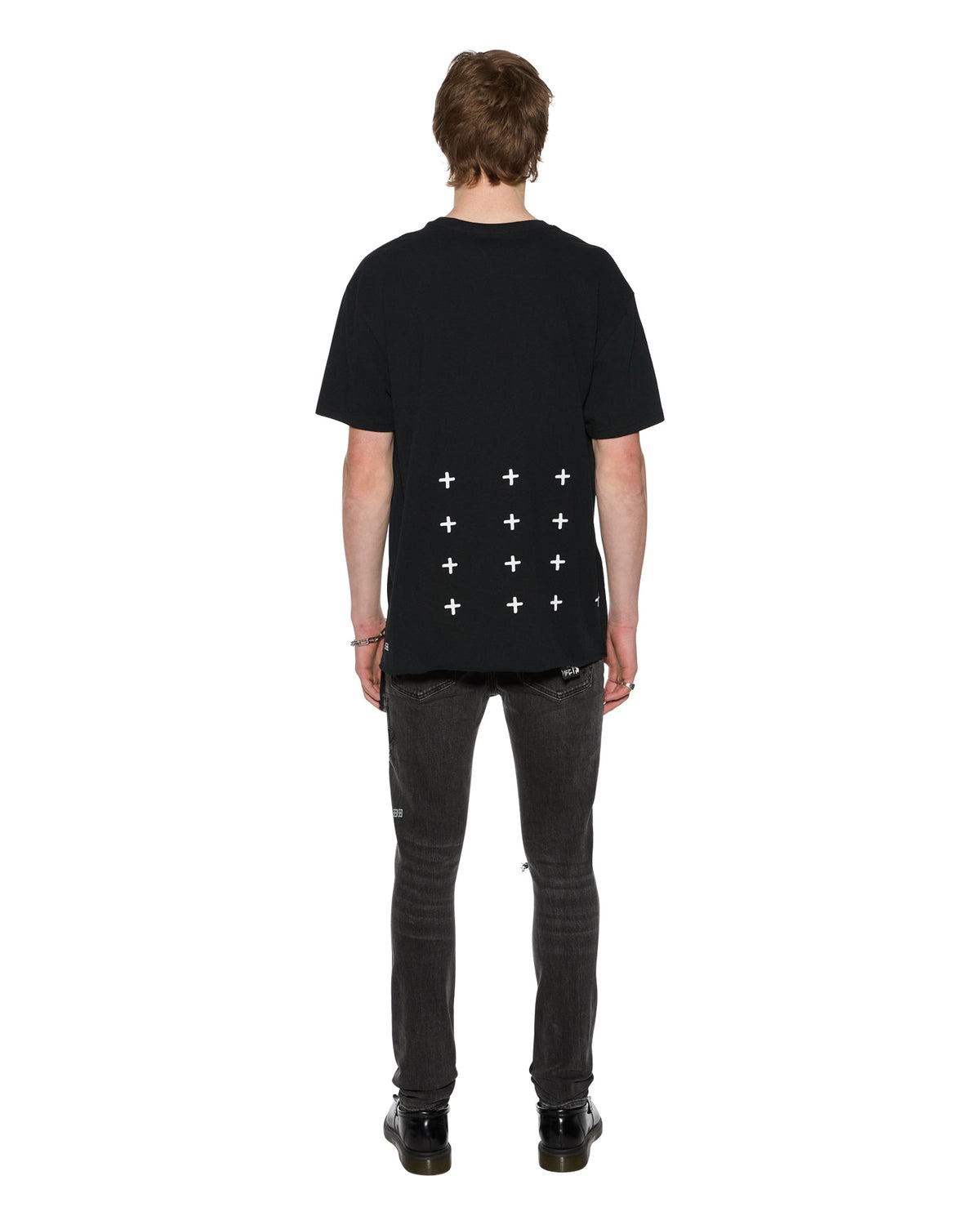 MENS 4 X 4 BIGGIE SS TEE JET BLACK TEES