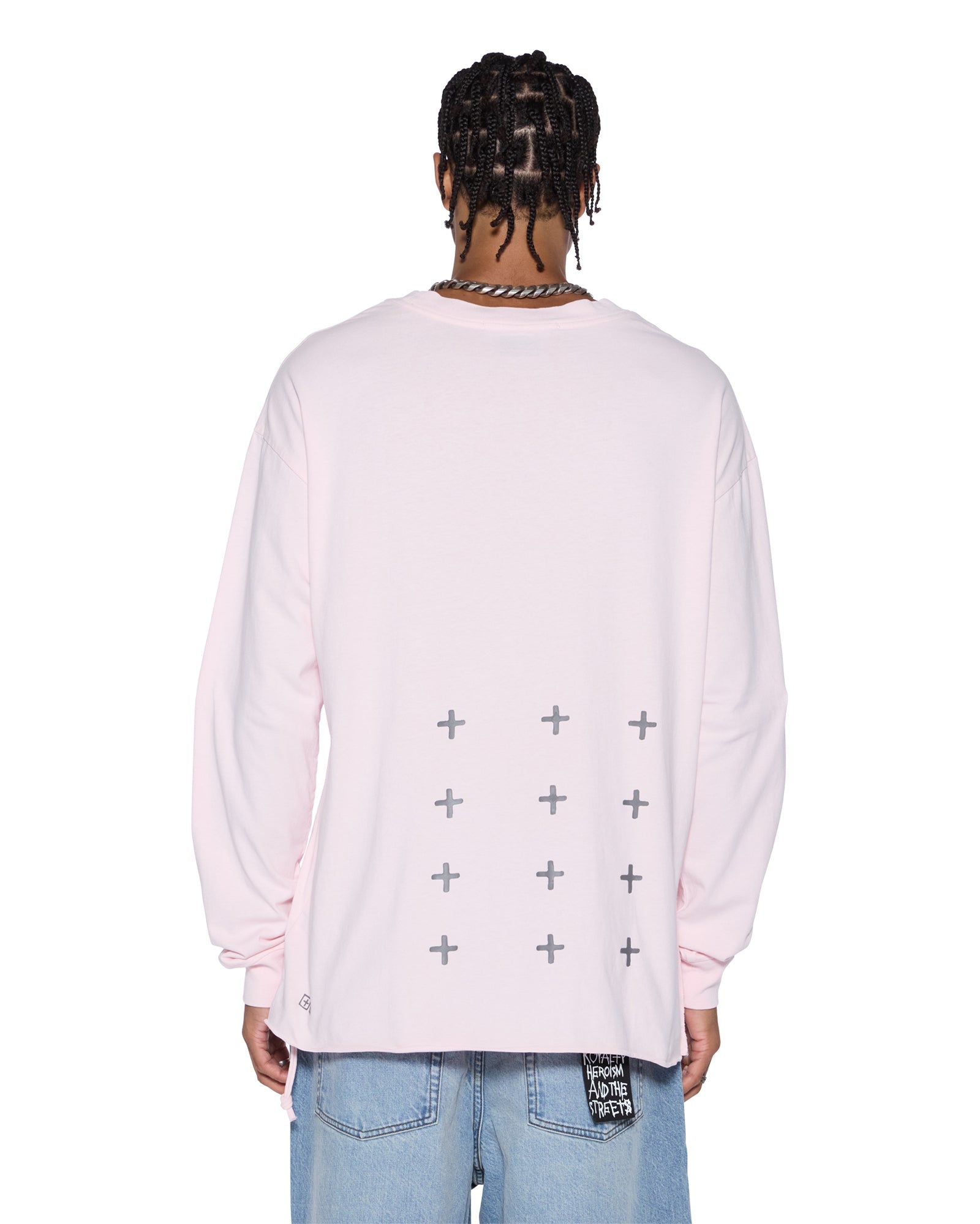 MENS ALLDAY BIGGIE LS TEE ICE QUARTZ OVERSIZED TEES