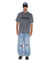 MENS  BLASTED EKCESS SS TEE RHINO OVERSIZED TEES