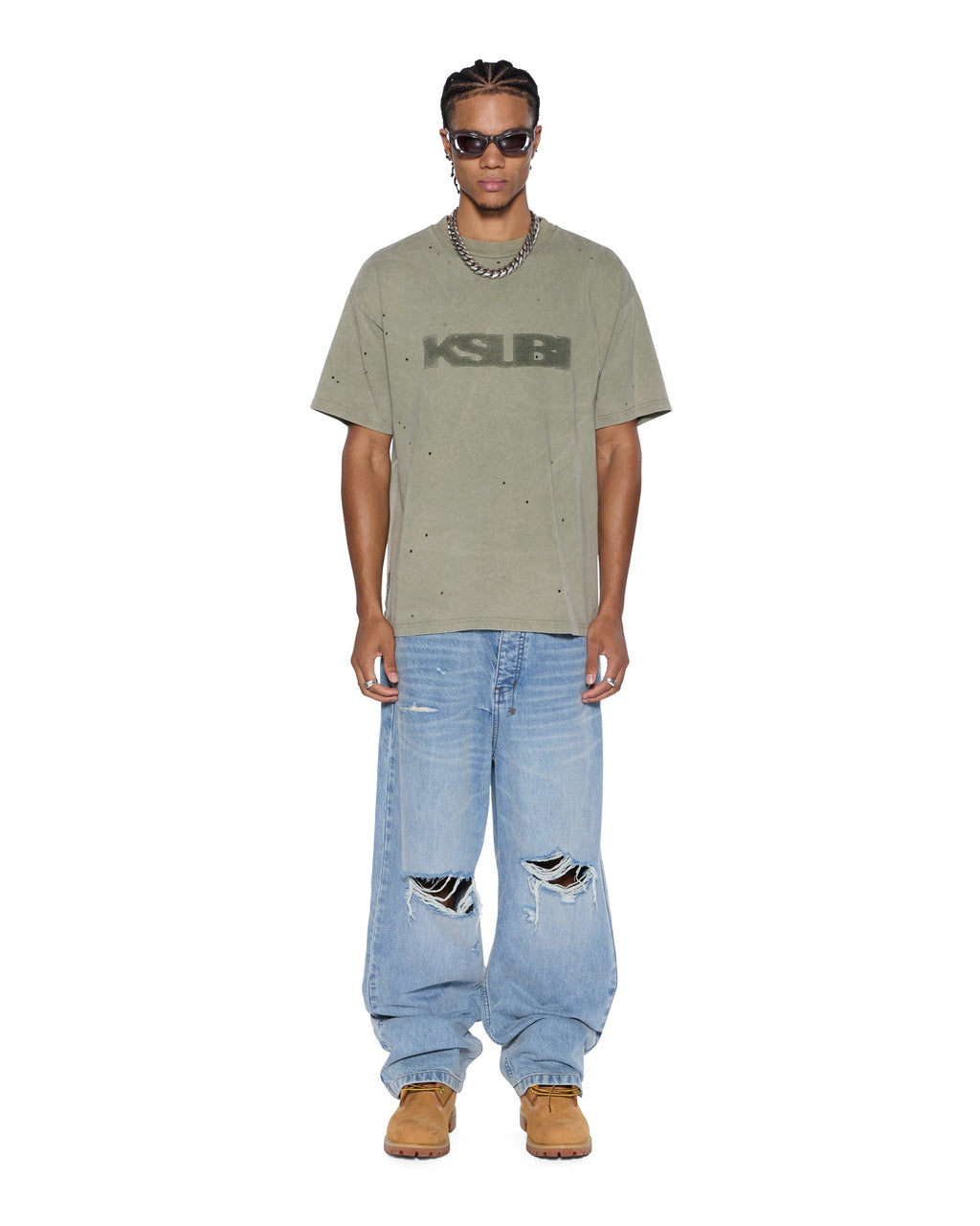 MENS BLASTED EKCESS SS TEE OUTBACK TEES