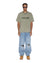 MENS  MAXX STRIKER TRASHED BAGGY DENIM JEANS