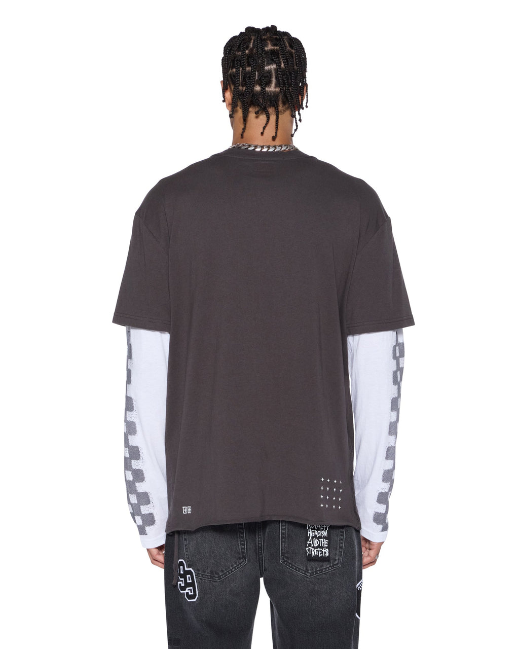 MENS ENGINE LS LAYER TEE FADED BLACK TEES