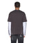 MENS  ENGINE LS LAYER TEE FADED BLACK REGULAR TEES